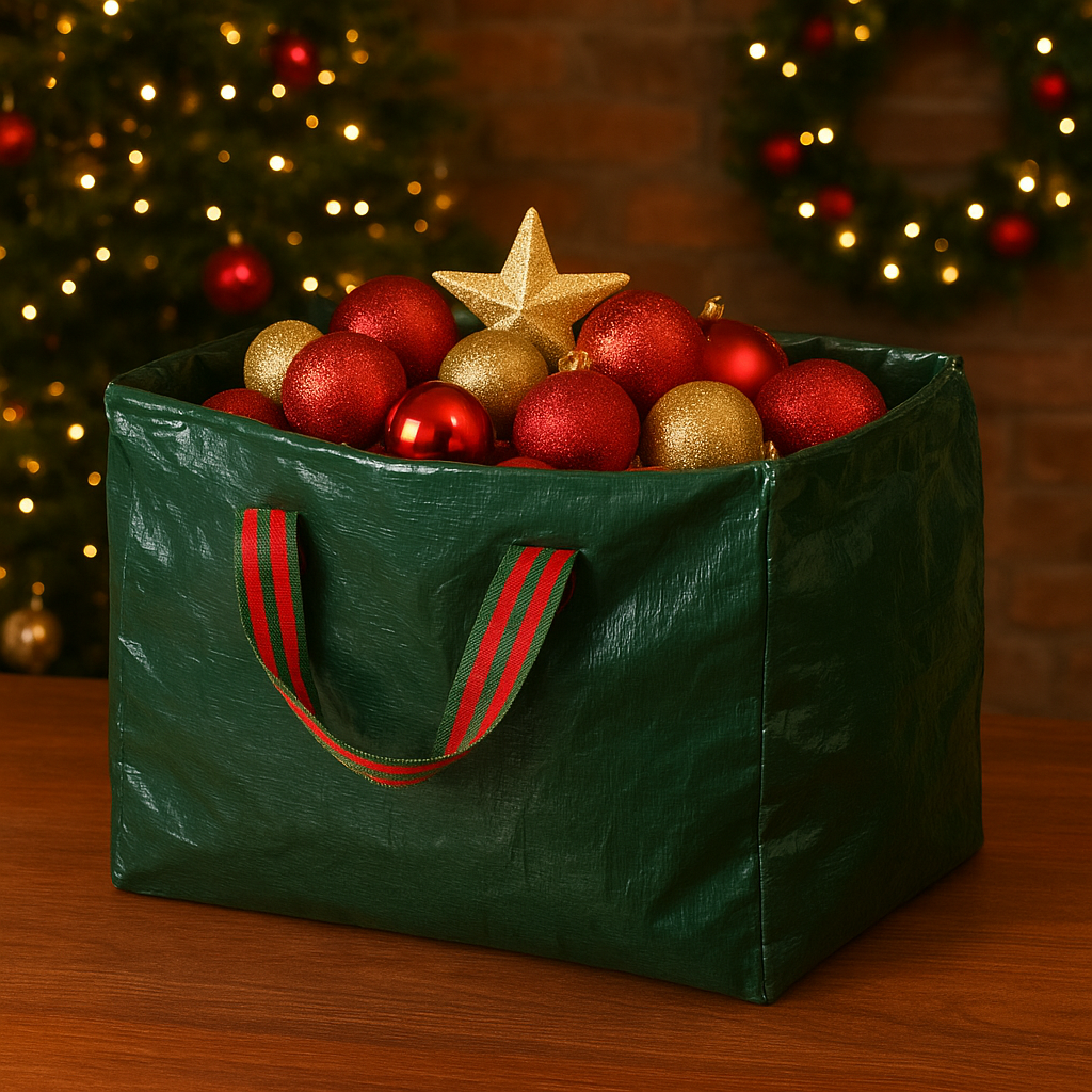 Green Christmas Storage Bag Organised Durable Space Saving Versatile Xmas Bag - Picture 15 of 30