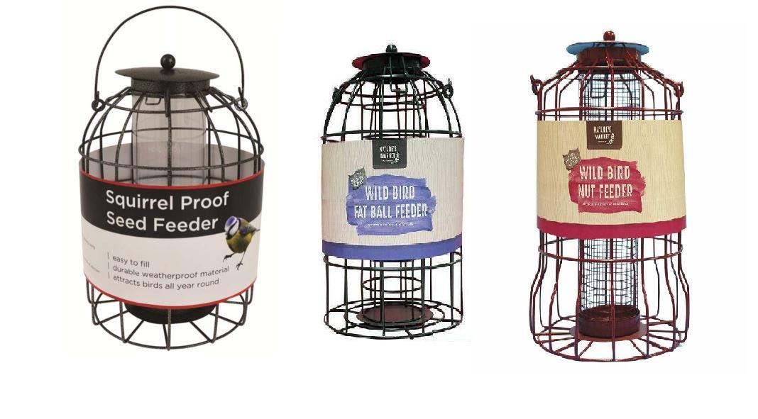 New Hanging Wild Bird Feeders Squirrel Proof Feeding Garden Fat