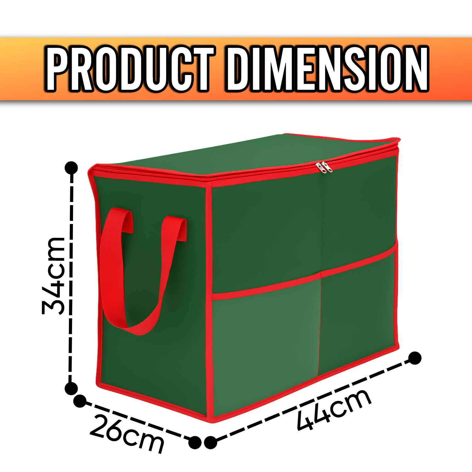 Green Christmas Storage Bag Organised Durable Space Saving Versatile Xmas Bag - Picture 8 of 30