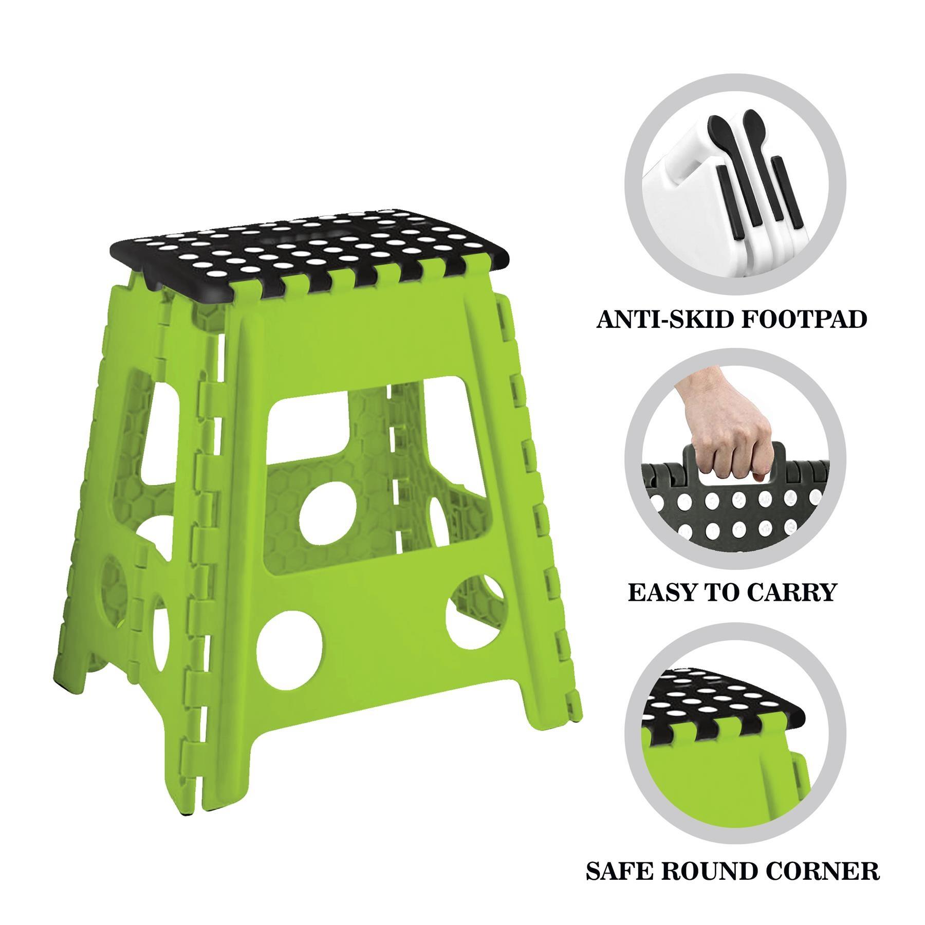 Steel Folding 1 2 3 4 Step Ladder Safety NonSlip Small Stool Ladders Kitchen DIY - Picture 25 of 26