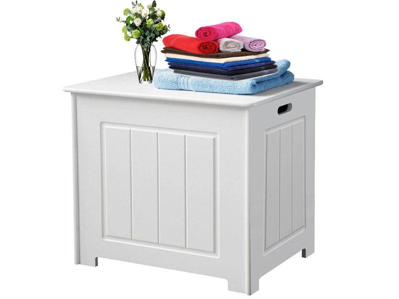 WOODEN BATHROOM CABINET CUPBOARD STORAGE UNIT FREE STANDING / WALL MOUNTED - Picture 6 of 19