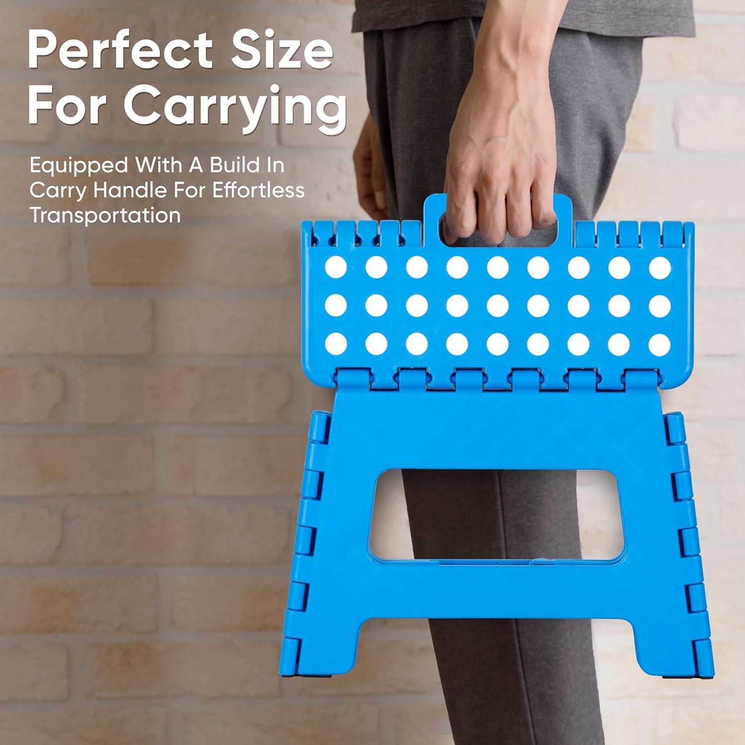 Folding Step Stool Portable Lightweight Durable Space Efficient Non-Slip Stool - Picture 7 of 8