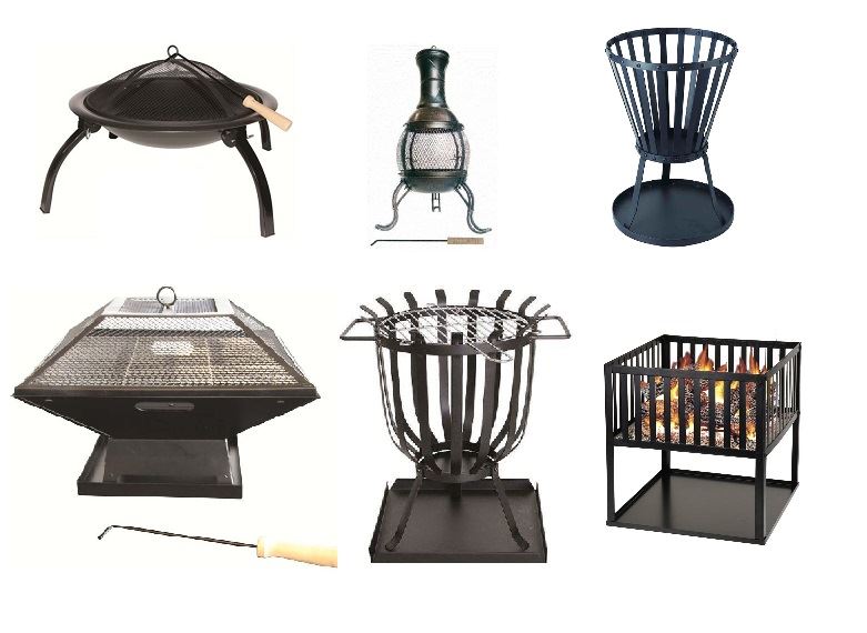 NUOVO Giardino Fire Pit Outdoor Legno Log Burner BBQ Patio Riscaldatore Campeggio BRACIERE