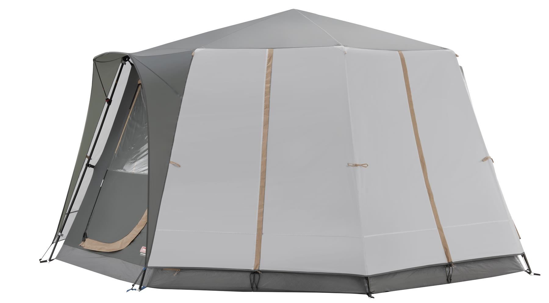 Coleman Cortes Octagon Tent 8 Person Grey Camping Outdoors