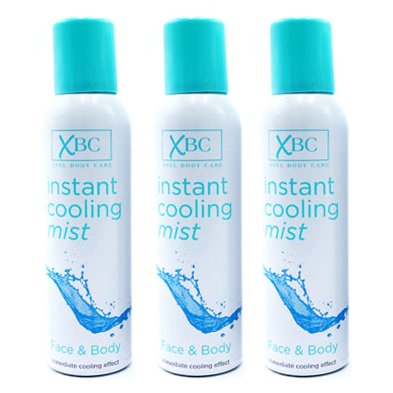 3 x Xbc Instant Cooling Face & Body Water Mist HOLIDAY SUMMER COOL