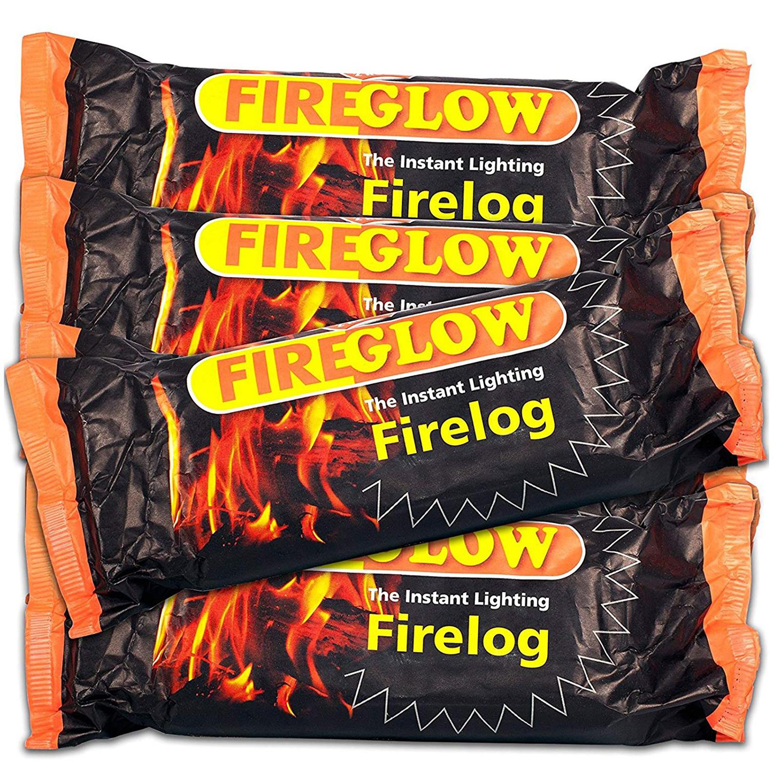 Fireglow FireLogs Easy to Light Instant Smokeless Fire Logs(Box of 15