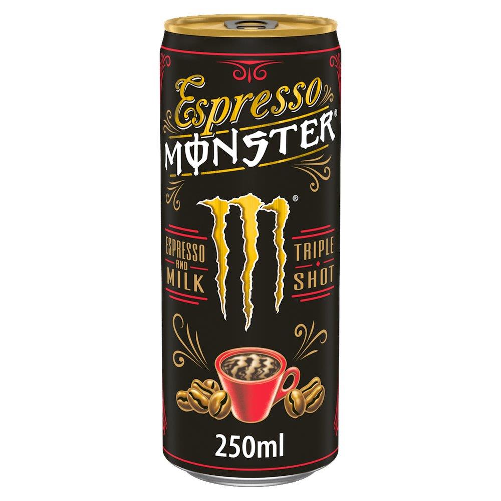 12 x Monster Espresso Coffee Milk 250ml Triple Shot Energy Drink