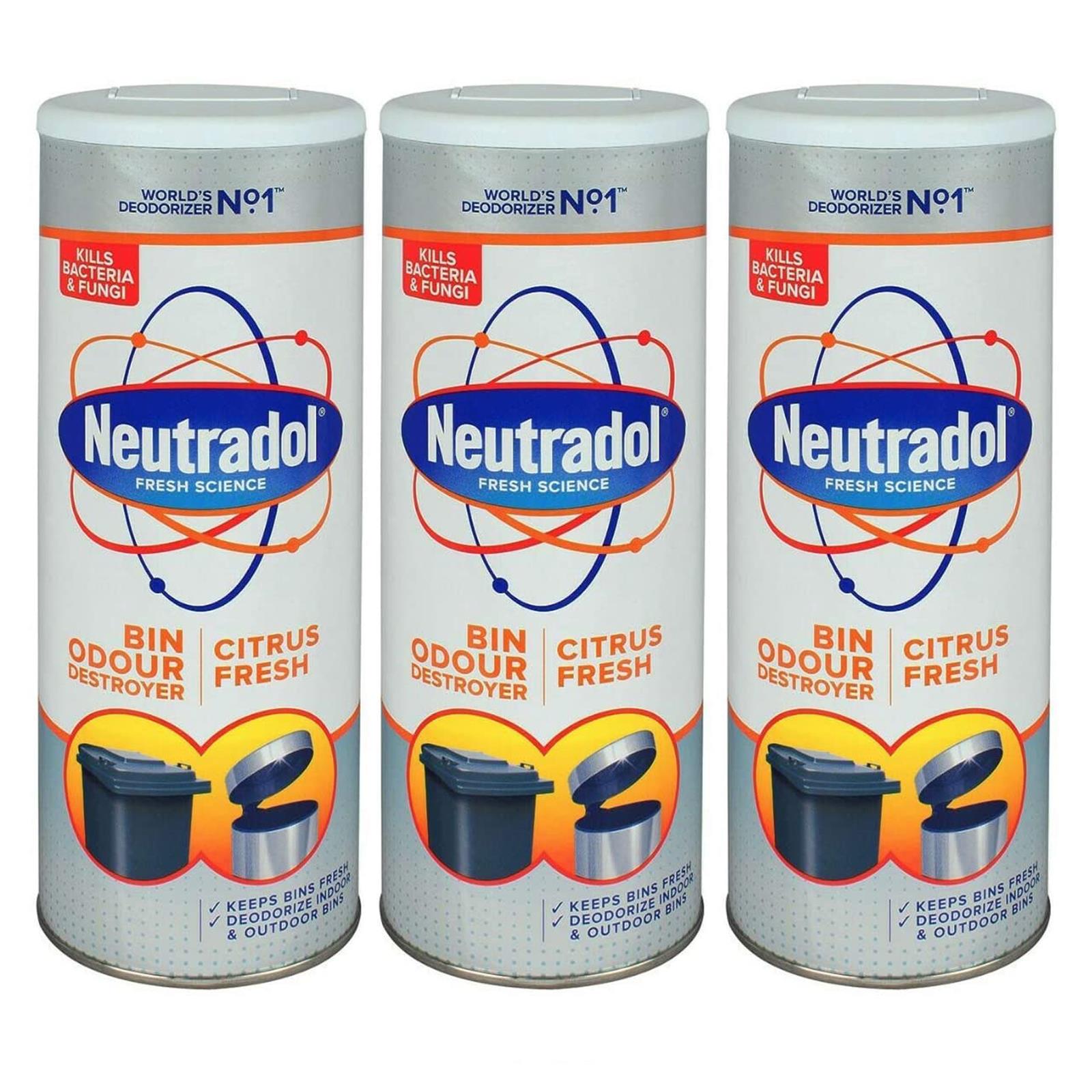 Set Of 3 Bin Odour Neutraliser - 500g Each Scented Indoor Outdoor Dustbin - Groceries - View #2