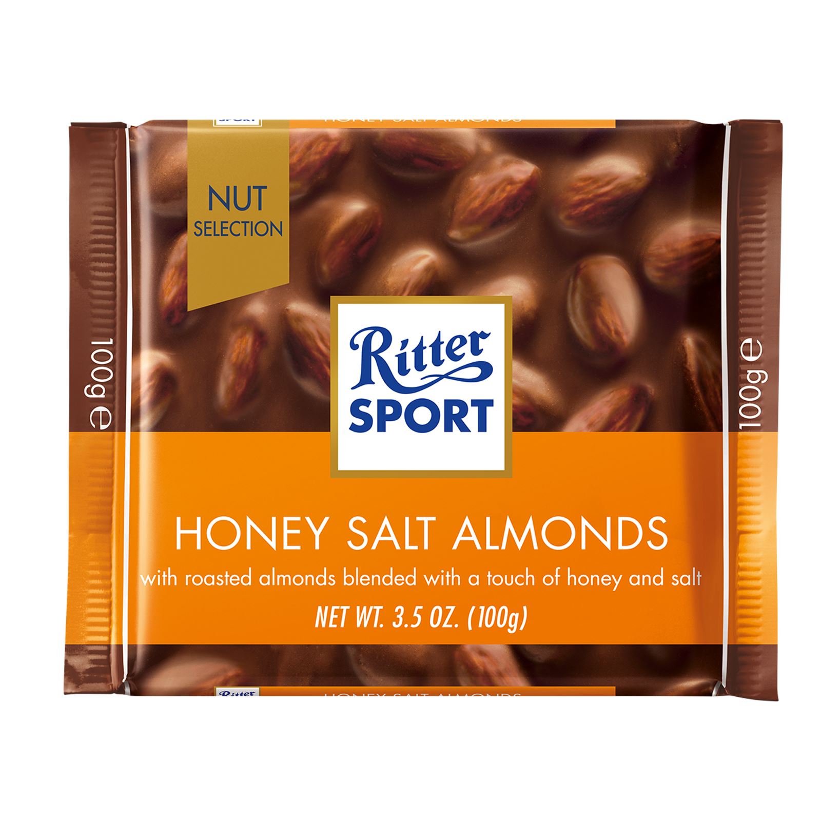 Ritter Sport Honey Salt Almonds 100g (Box of 11) Chocolate Nut