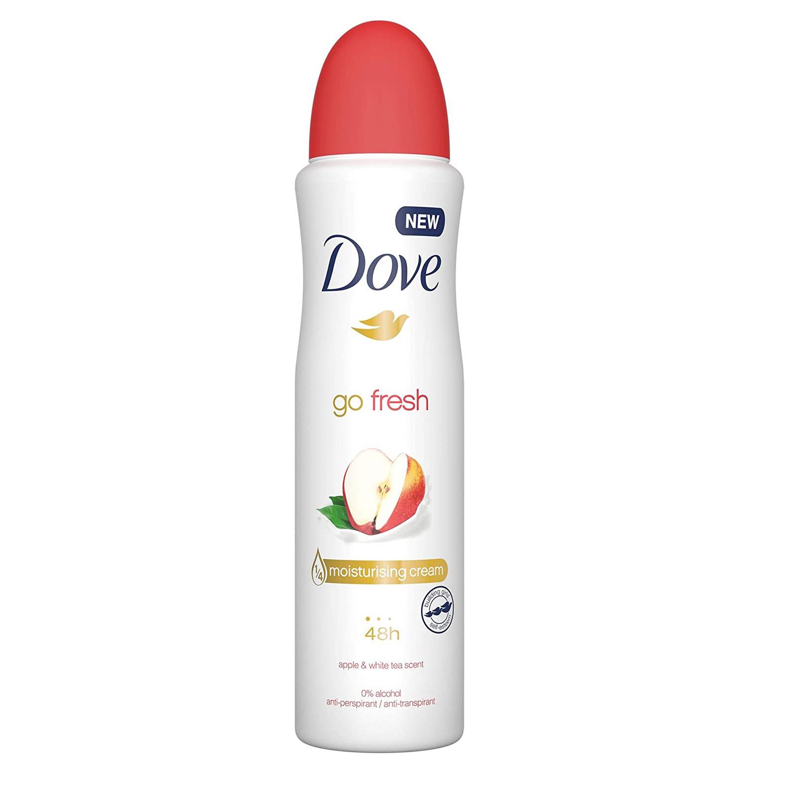 6 X Dove Go Fresh Women Anti-Perspirant Deodorant Spray Apple 250ml | eBay