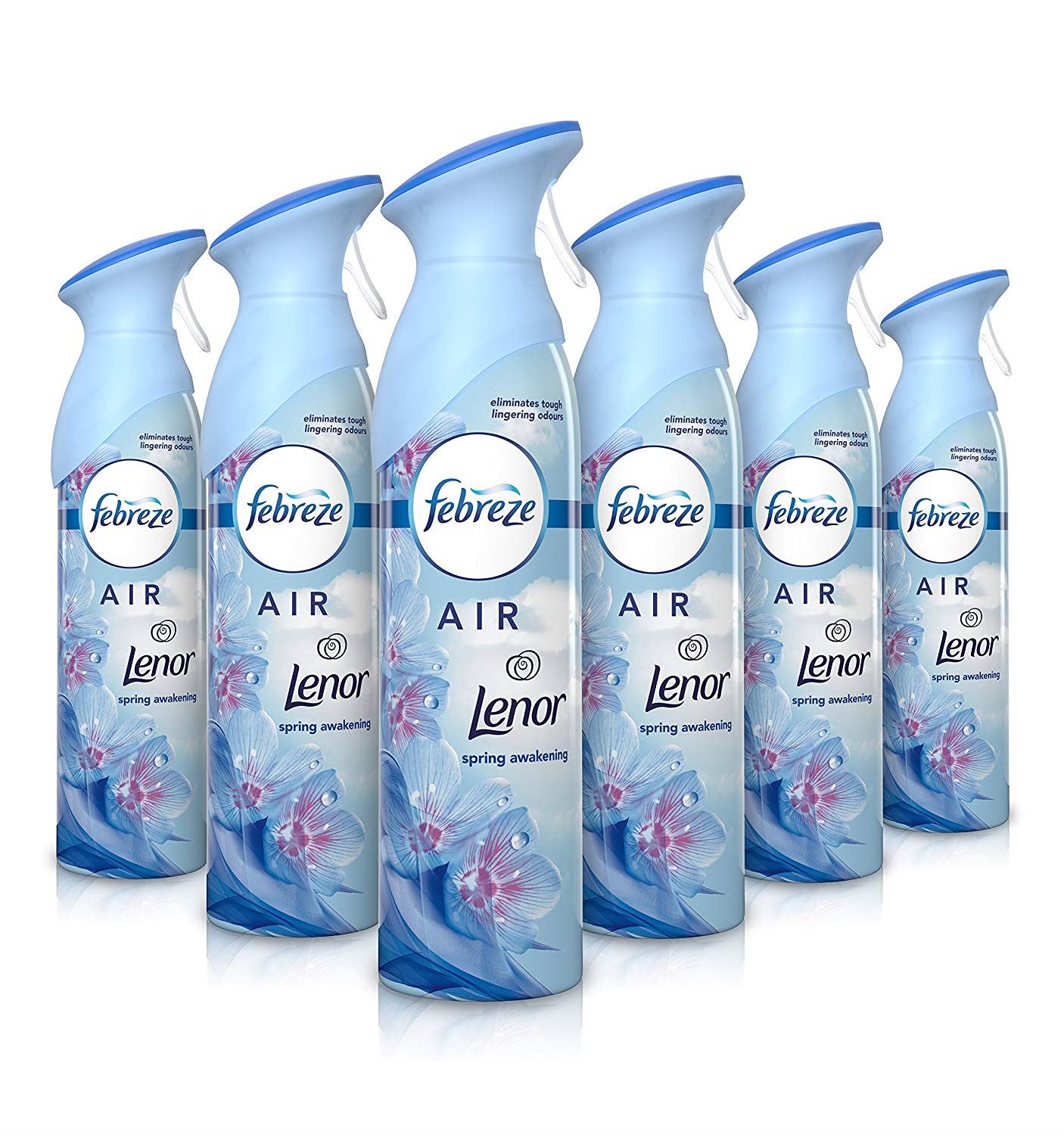 6 x Febreze Lenor Spring Awakening Air Freshener Spray 300ml eBay