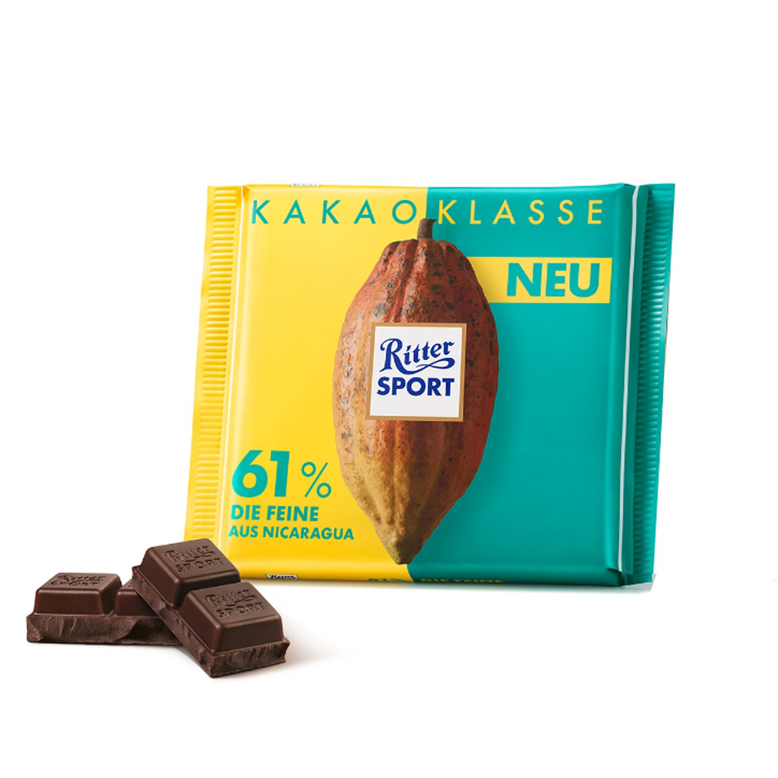 Ritter Sport Cocoa 61 74 100g Per Block Box Of 12 Ebay