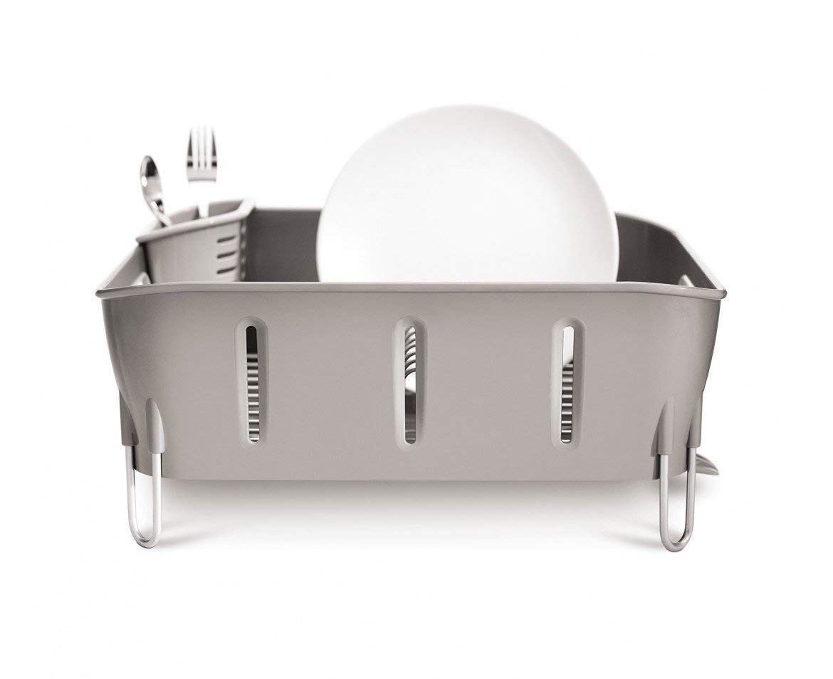 Simplehuman Plastic Compact Dishrack Grey Dish Drainer eBay