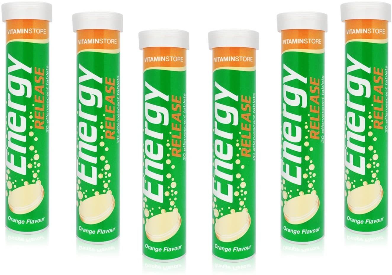 120 x Vitamin Store Energy Boost Release Effervescent Tablets (6pks of