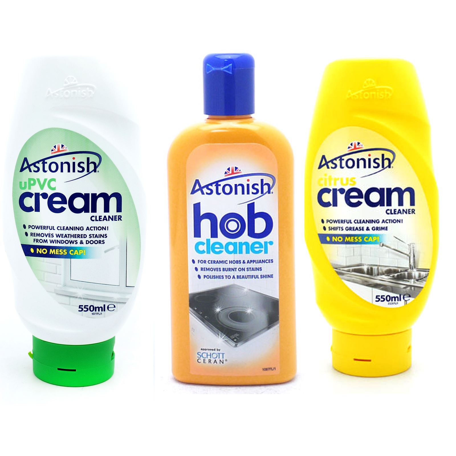 Astonish Cream Cleaner Hob Citrus UPVC Fast Acting Kitchen Household