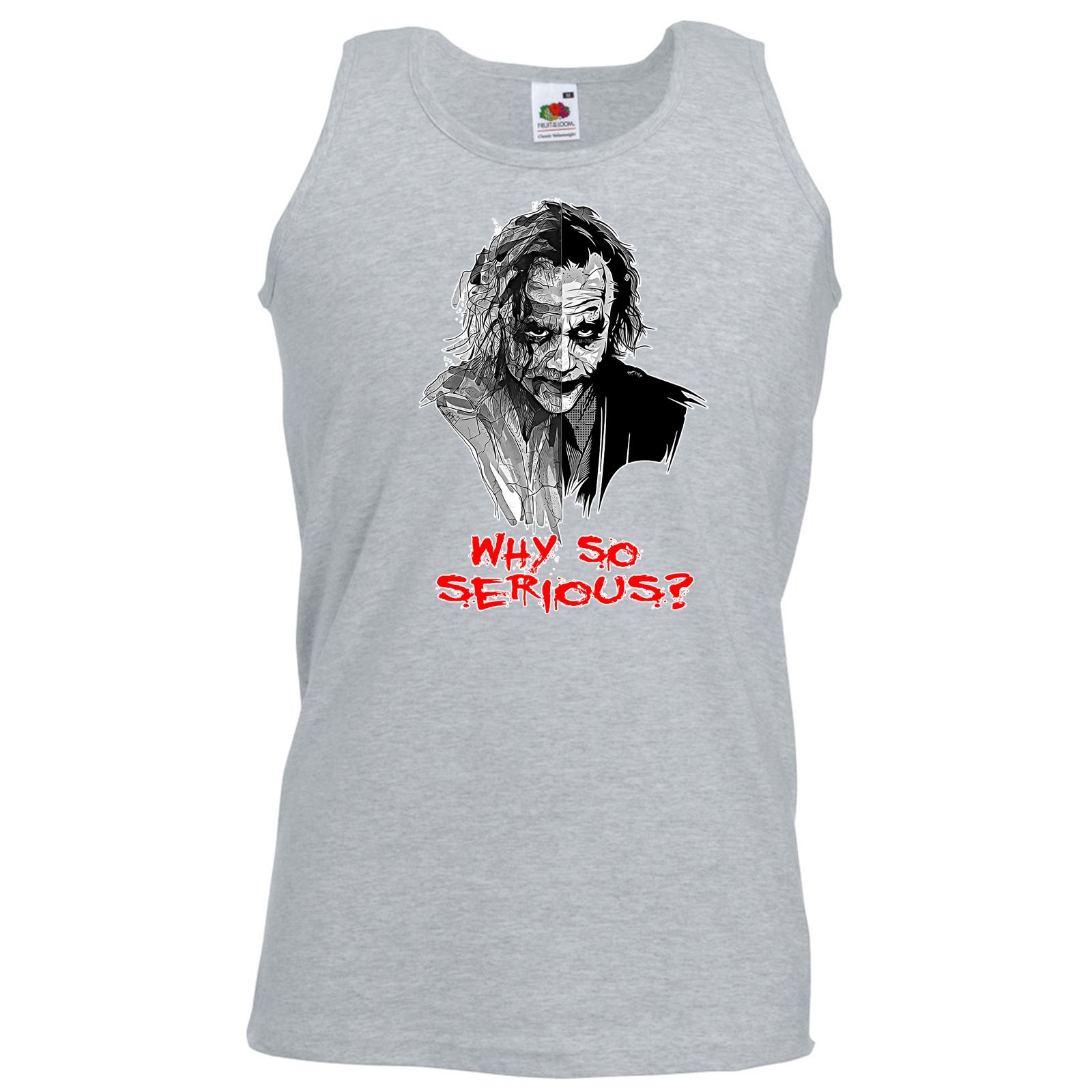 ALM786t-Homme Drôle So Imprimé débardeurs-Joker Why So Drôle Serious Batman InspiRouge 57c45a ALM786t-Homme Drôle So Imprimé débardeurs-Joker Why So Drôle Serious Batman InspiRouge 57c45a