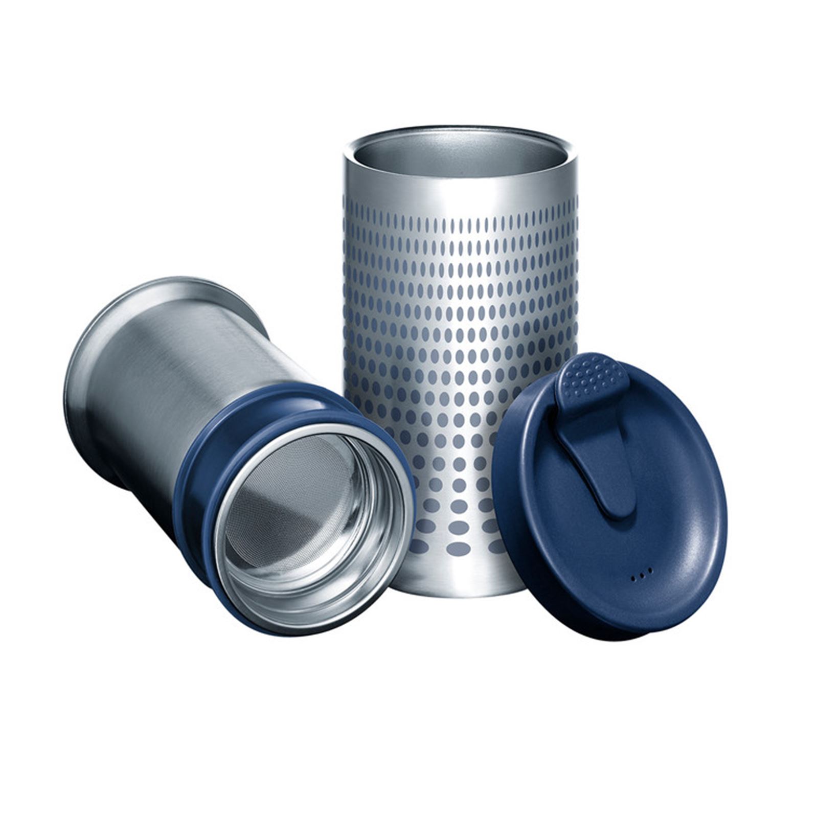 Authentic Bobble Presse Coffee Maker Travel Mug French Press Black