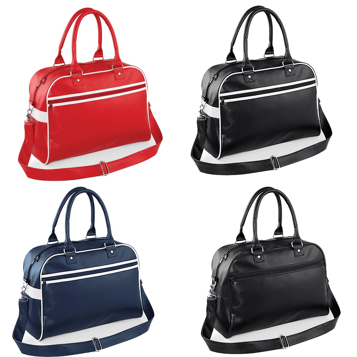 Bagbase Retro Bowling Bag Unisex Mens Womens Holdall Handbag Gym Travel BG75