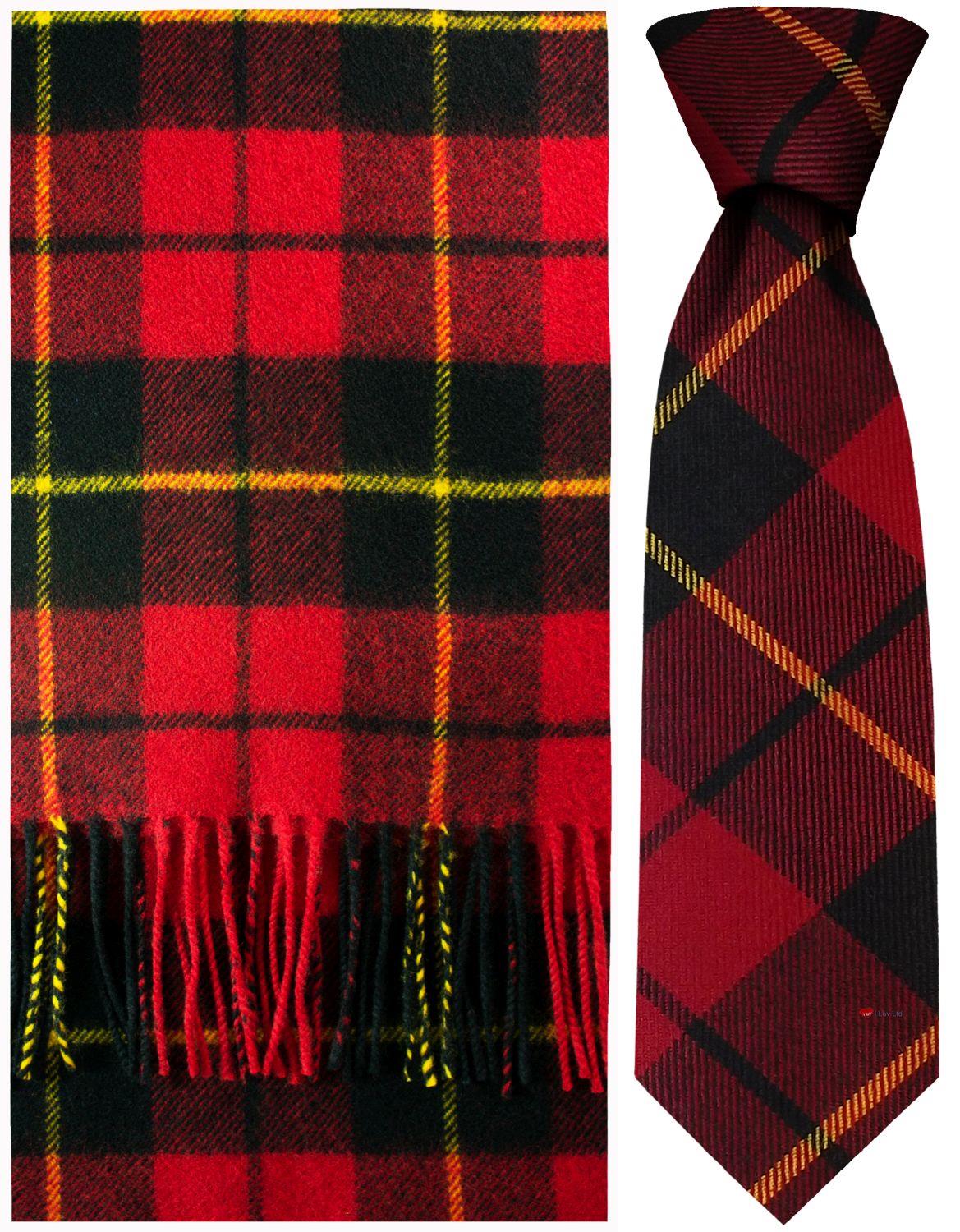 Mens Lambswool Ultra Soft Scottish Tartan Check Winter Scarf and Tartan Tie - Imagen 48 de 50