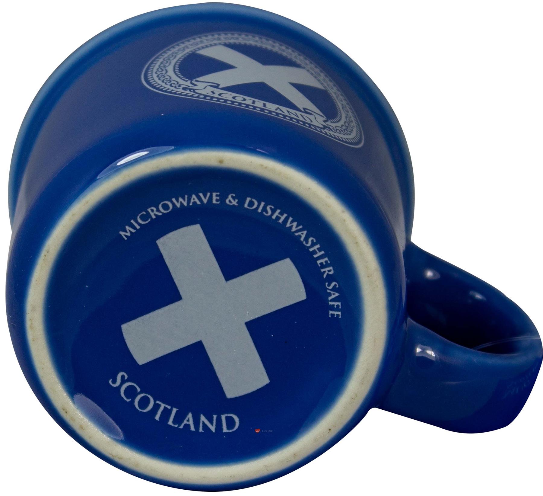 Juego de 2 tazas de café espresso de 3 oz con diseño de bandera de las Highlands Cow o Saltire - Imagen 10 de 11