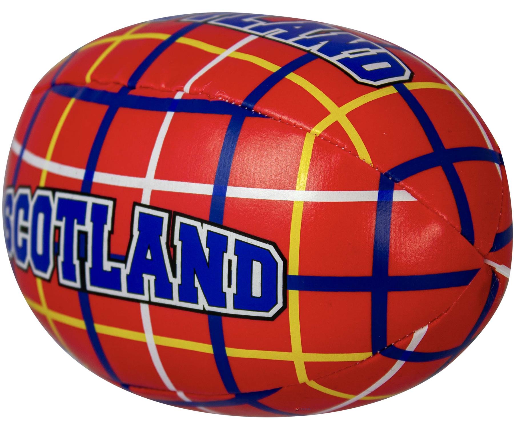 Mini Rugby Ball weich kinderfreundlich, schottische Flaggen, Distel und Tartan Designs - Bild 10 von 21
