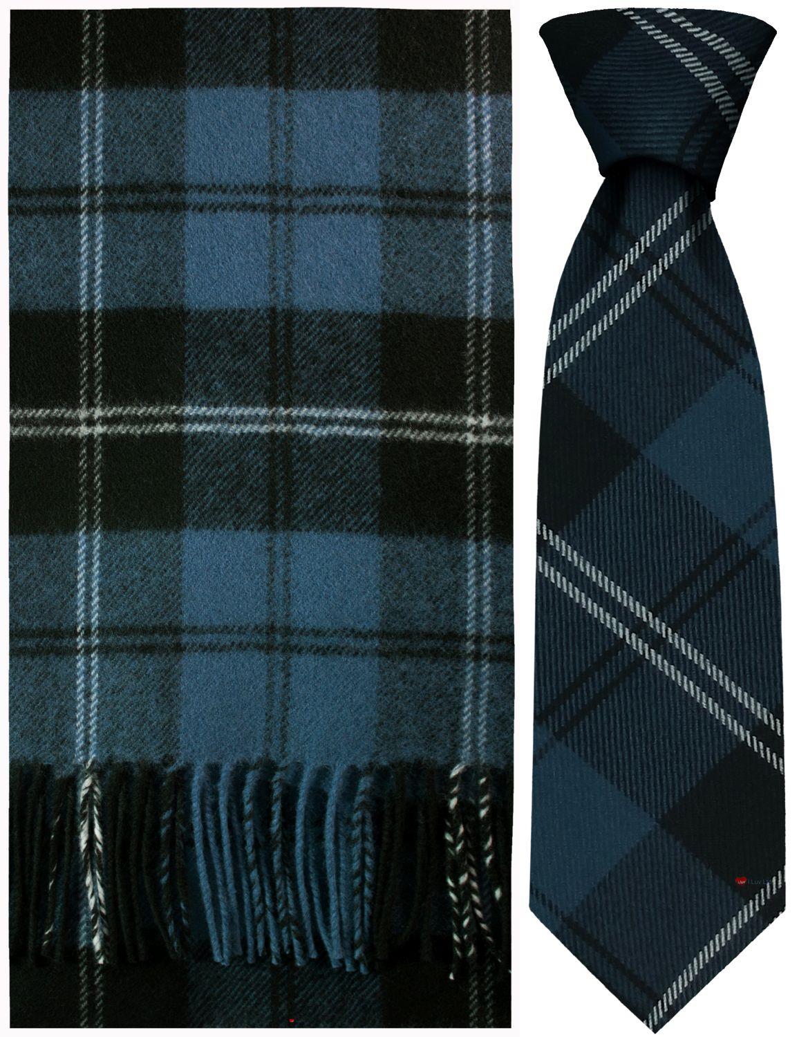 Mens Lambswool Ultra Soft Scottish Tartan Check Winter Scarf and Tartan Tie - Imagen 33 de 50