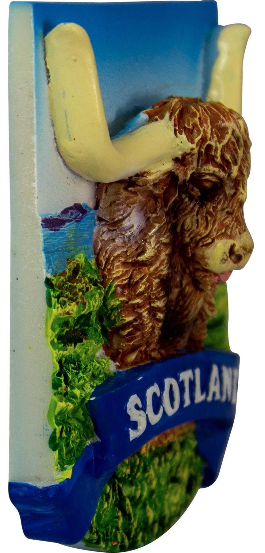 Kühlschrankmagnet Harz schottische Designs Edinburgh Castle, Piper, Highland Cow - Bild 7 von 12