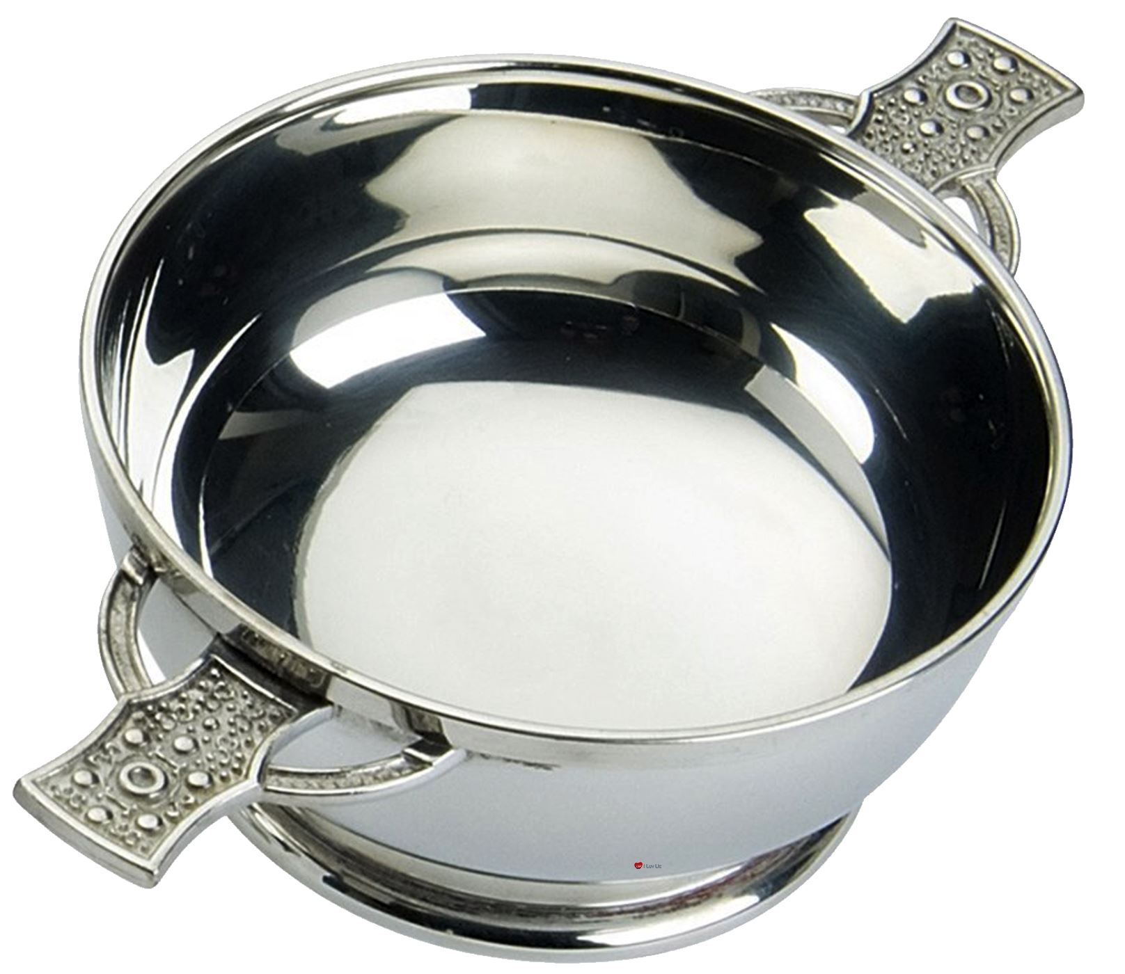 Quaich Scottish Pewter Iona Cross Handle 2" 3" 4" 5" Bowls Cups of Friendship - Foto 5 di 5