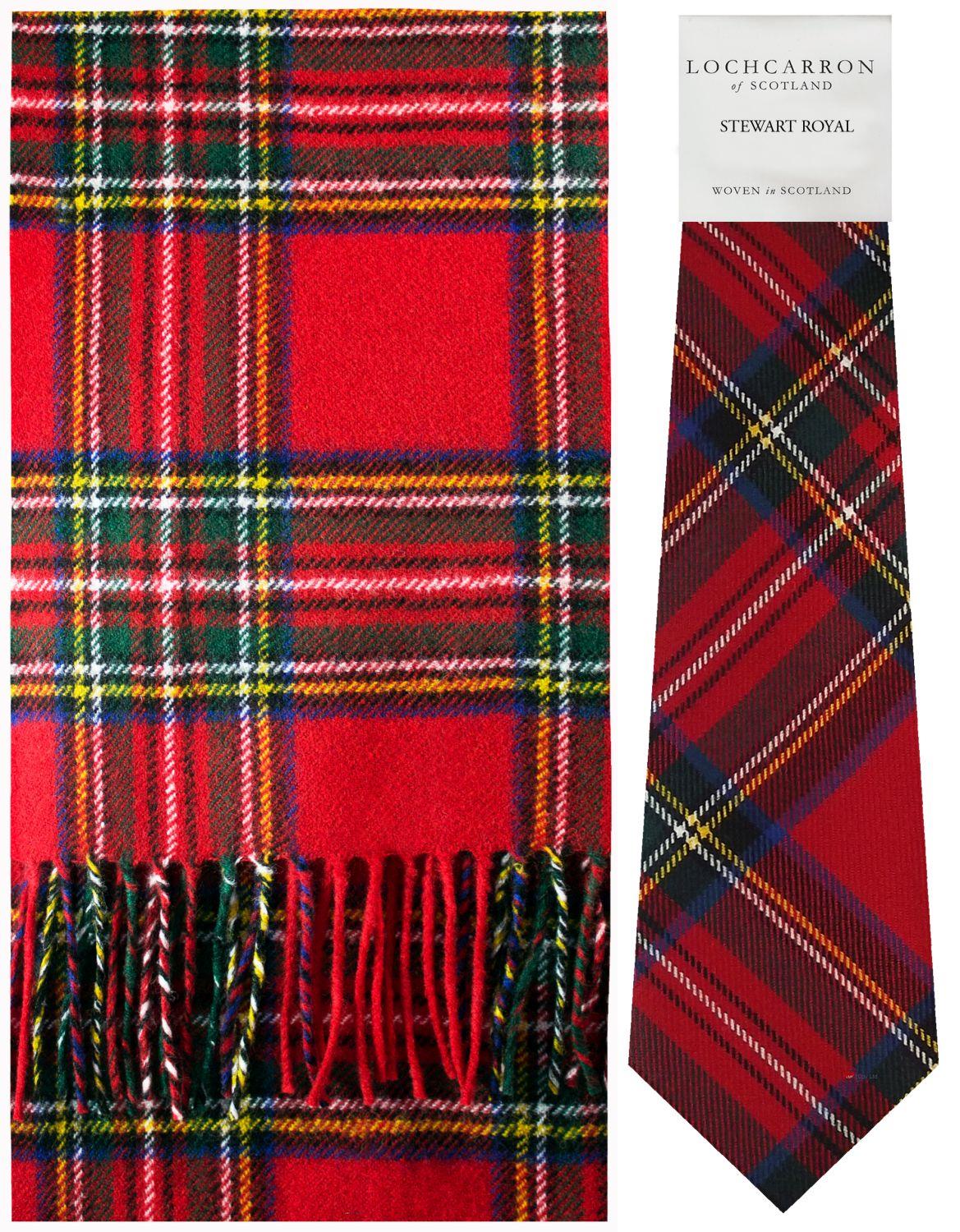 Mens Lambswool Ultra Soft Scottish Tartan Check Winter Scarf and Tartan Tie - Imagen 40 de 50