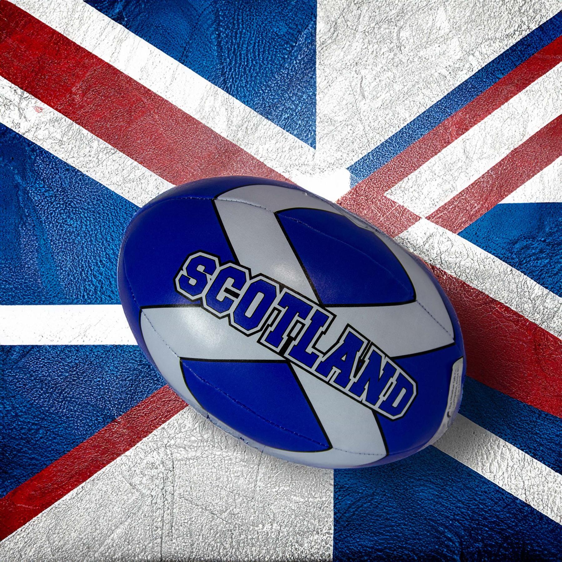 Mini Rugby Ball weich kinderfreundlich, schottische Flaggen, Distel und Tartan Designs - Bild 17 von 21