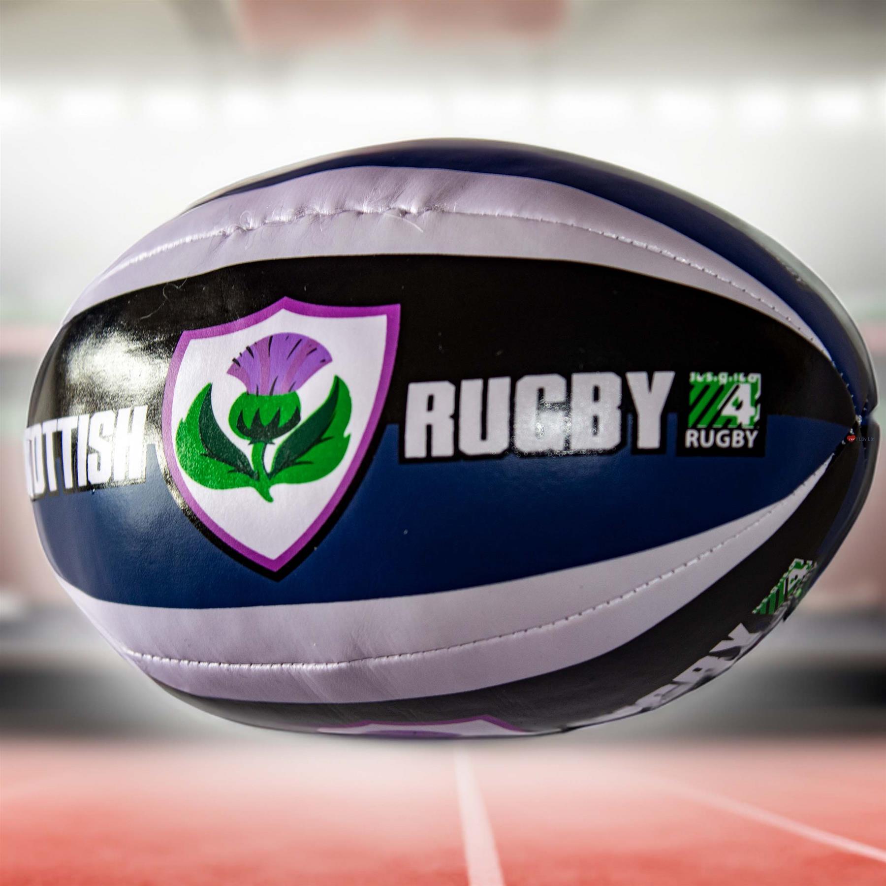 Mini Rugby Ball weich kinderfreundlich, schottische Flaggen, Distel und Tartan Designs - Bild 21 von 21