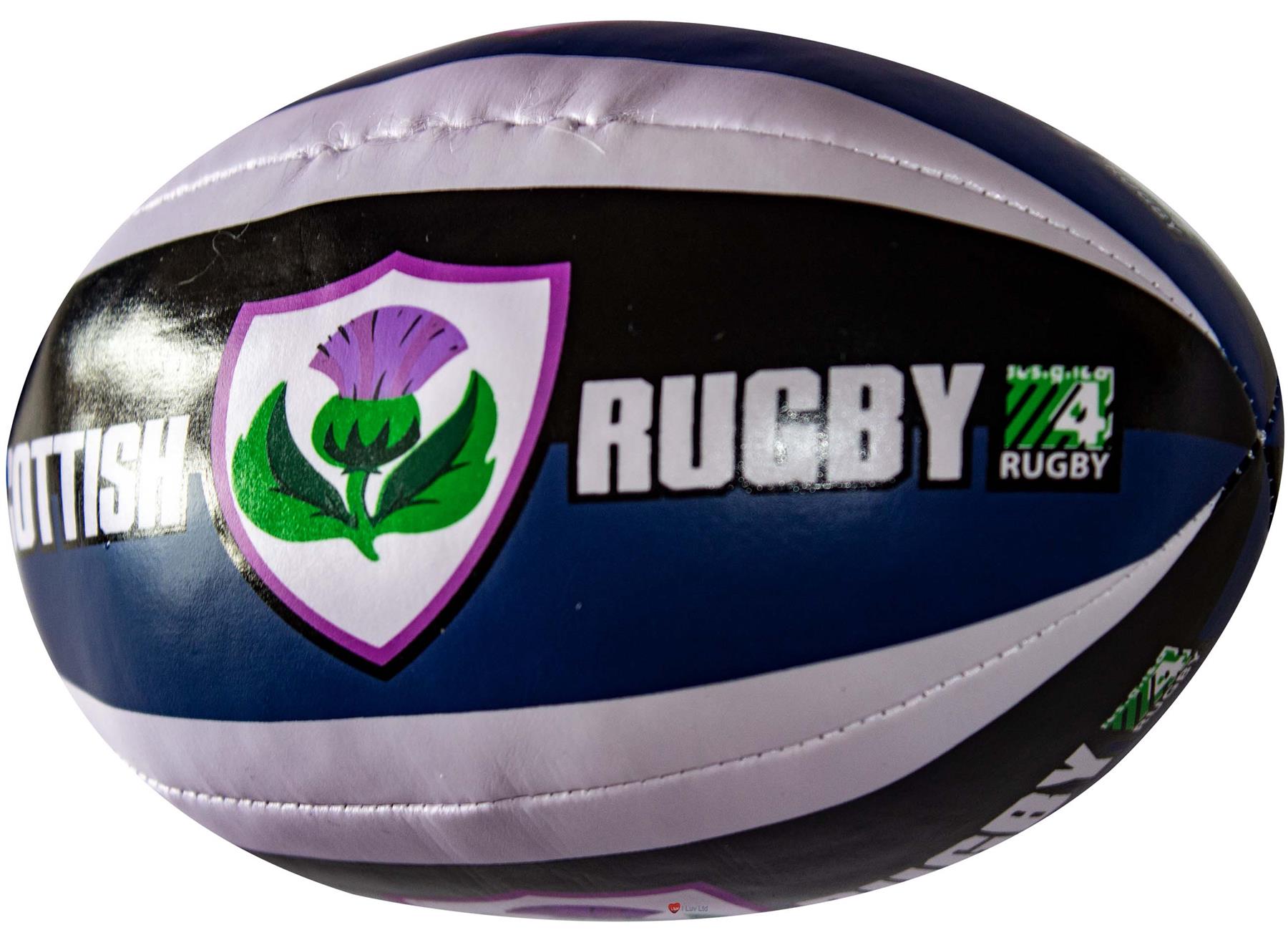 Mini Rugby Ball weich kinderfreundlich, schottische Flaggen, Distel und Tartan Designs - Bild 19 von 21