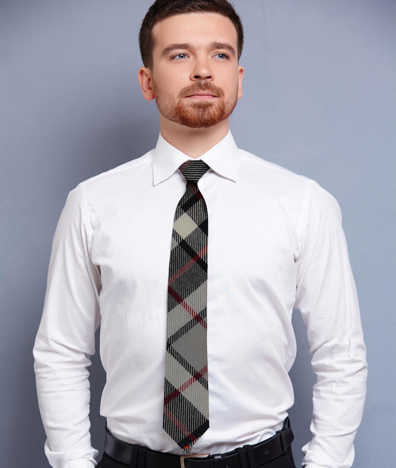 Mens Lambswool Ultra Soft Scottish Tartan Check Winter Scarf and Tartan Tie - Imagen 44 de 50