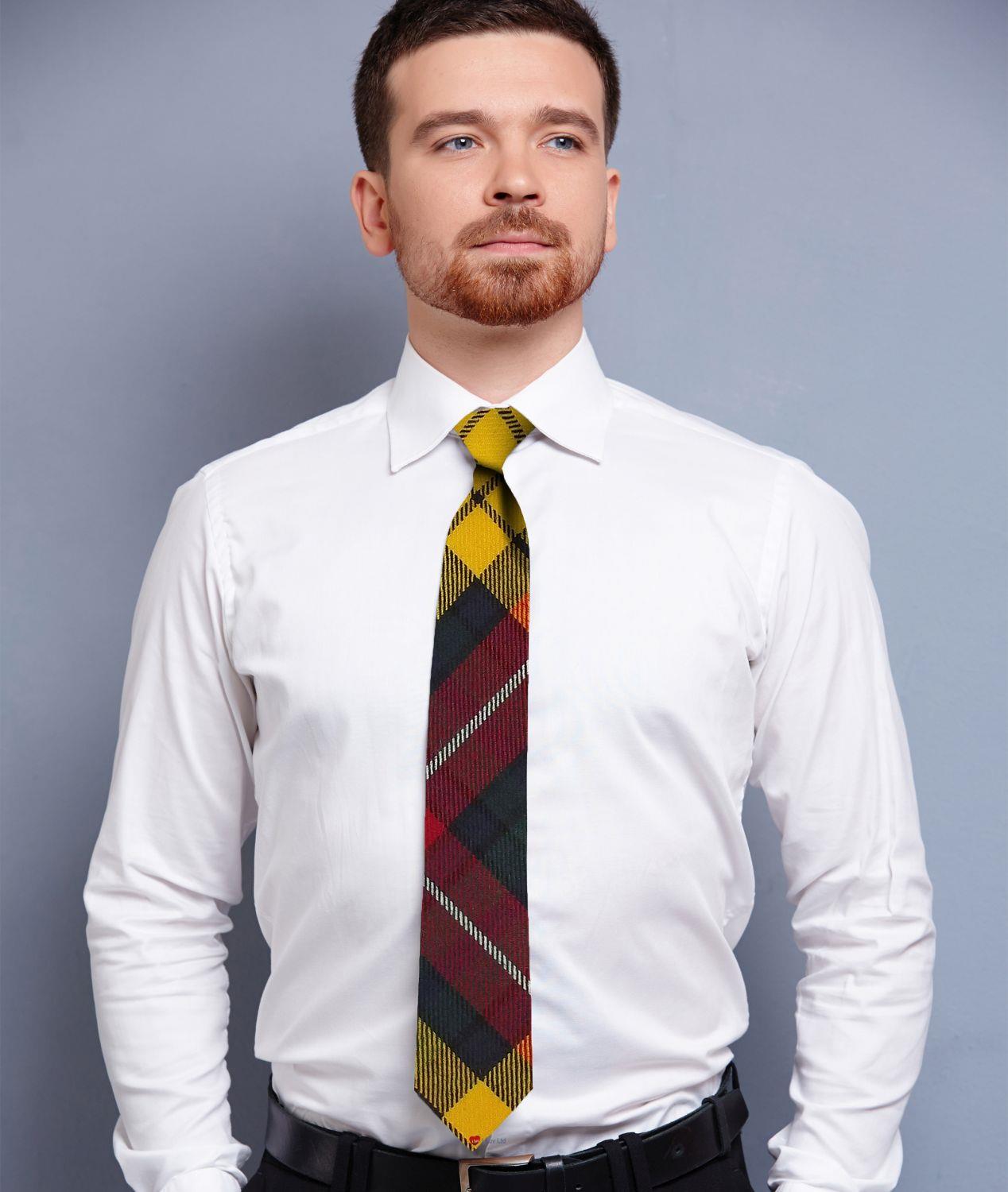 Mens Lambswool Ultra Soft Scottish Tartan Check Winter Scarf and Tartan Tie - Imagen 11 de 50