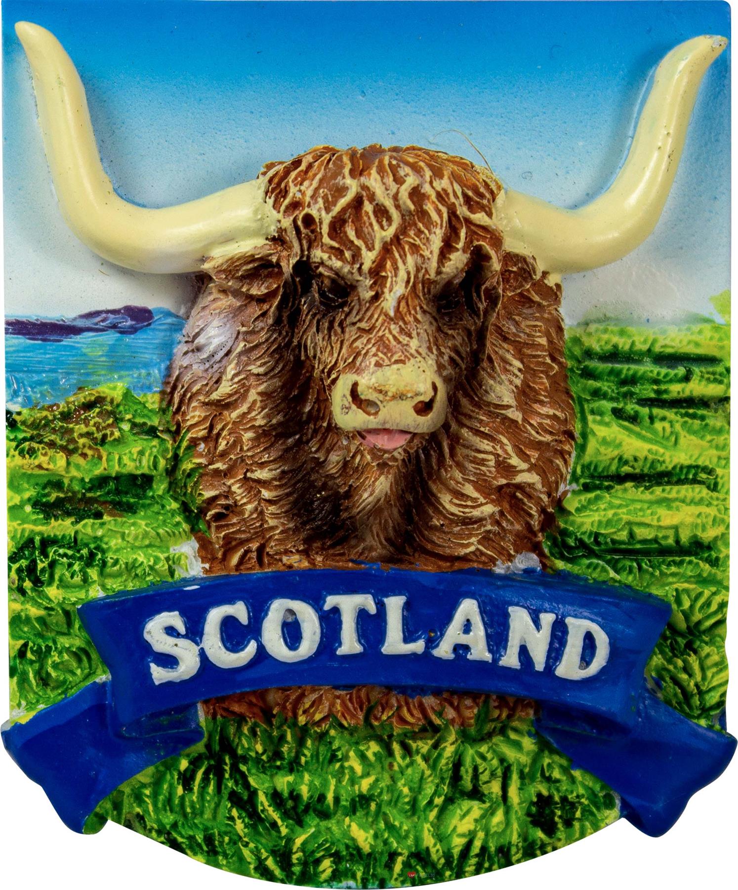 Kühlschrankmagnet Harz schottische Designs Edinburgh Castle, Piper, Highland Cow - Bild 6 von 12