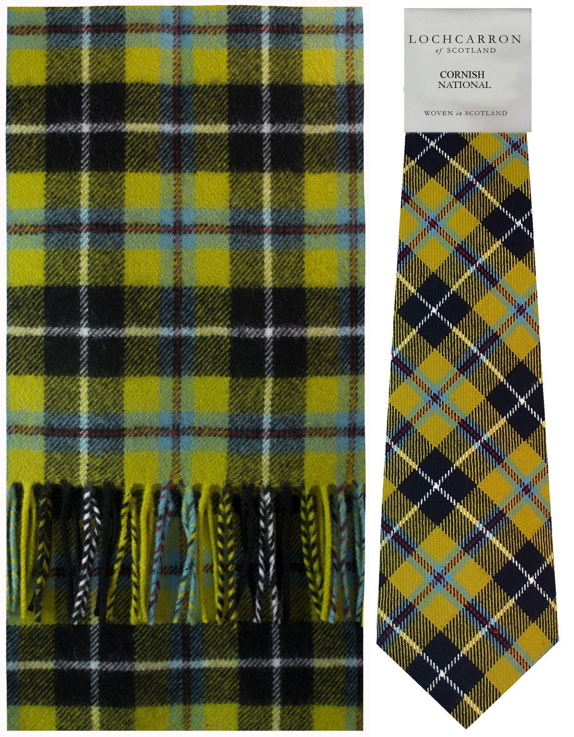 Mens Lambswool Ultra Soft Scottish Tartan Check Winter Scarf and Tartan Tie - Imagen 13 de 50