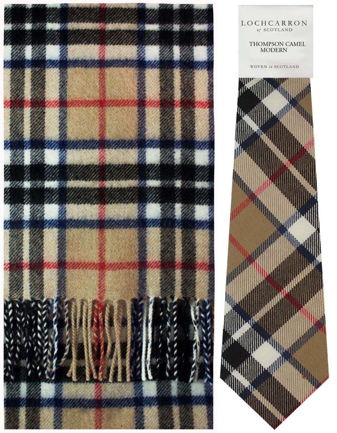 Mens Lambswool Ultra Soft Scottish Tartan Check Winter Scarf and Tartan Tie - Imagen 46 de 50