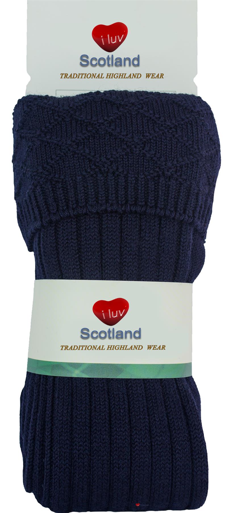 Warm Scottish Wool Kilt Hose In 8 Colours Traditional Design Socks eBay