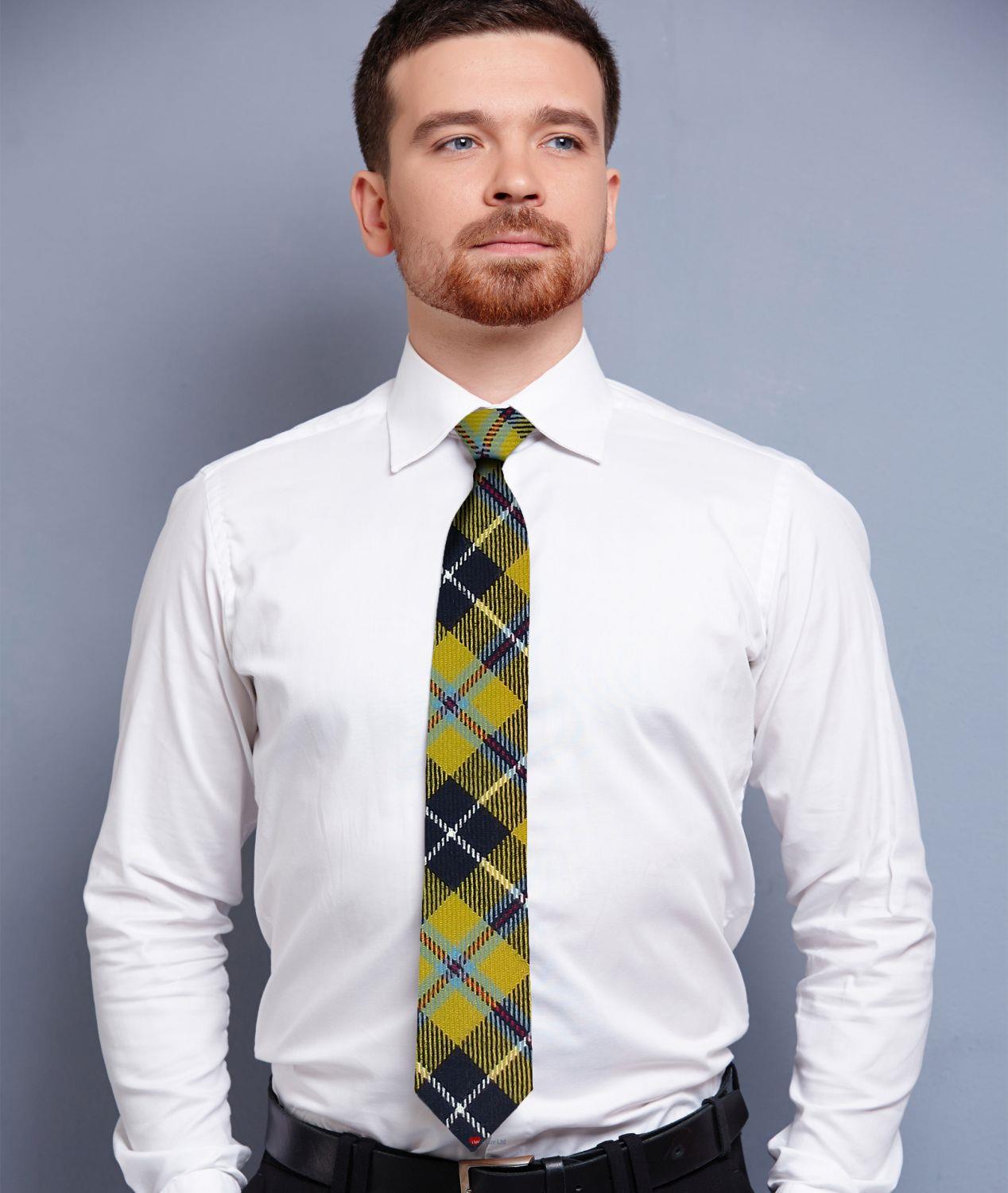 Mens Lambswool Ultra Soft Scottish Tartan Check Winter Scarf and Tartan Tie - Imagen 14 de 50