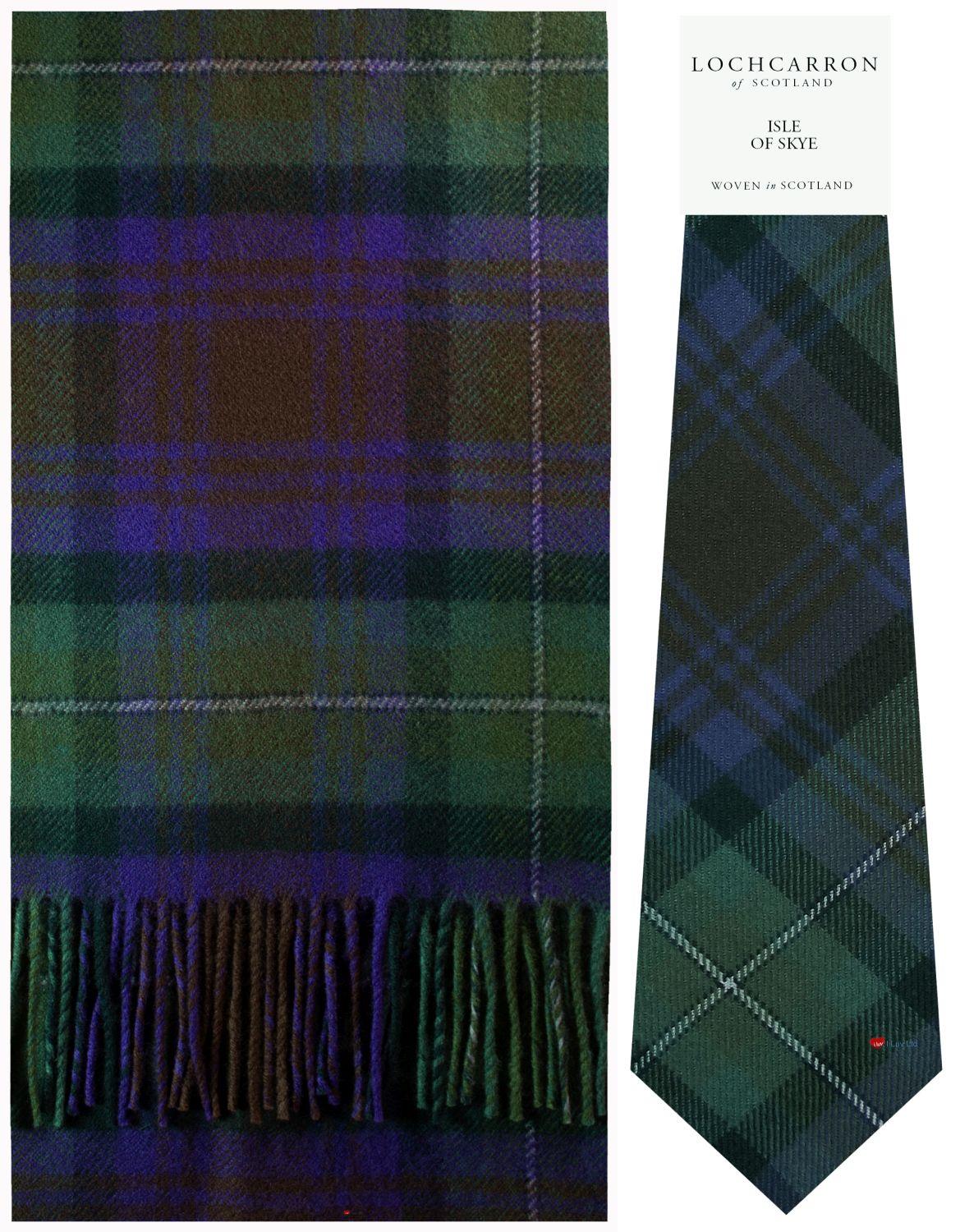 Mens Lambswool Ultra Soft Scottish Tartan Check Winter Scarf and Tartan Tie - Imagen 22 de 50