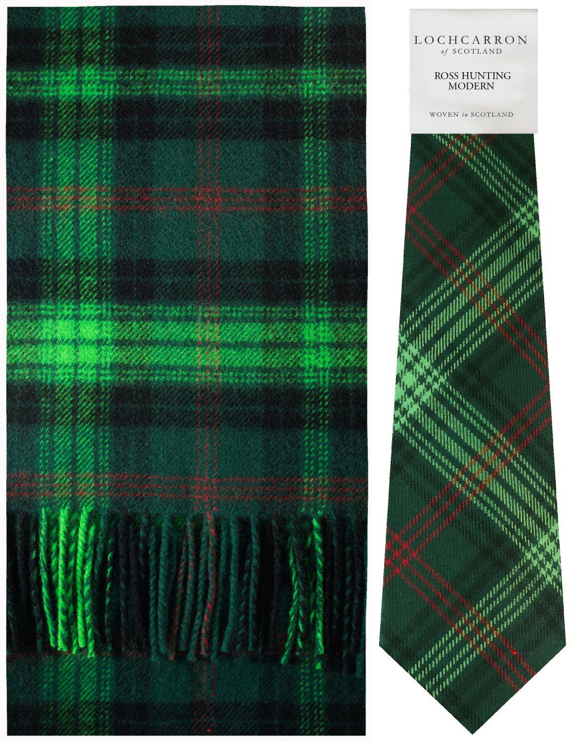 Mens Lambswool Ultra Soft Scottish Tartan Check Winter Scarf and Tartan Tie - Imagen 37 de 50