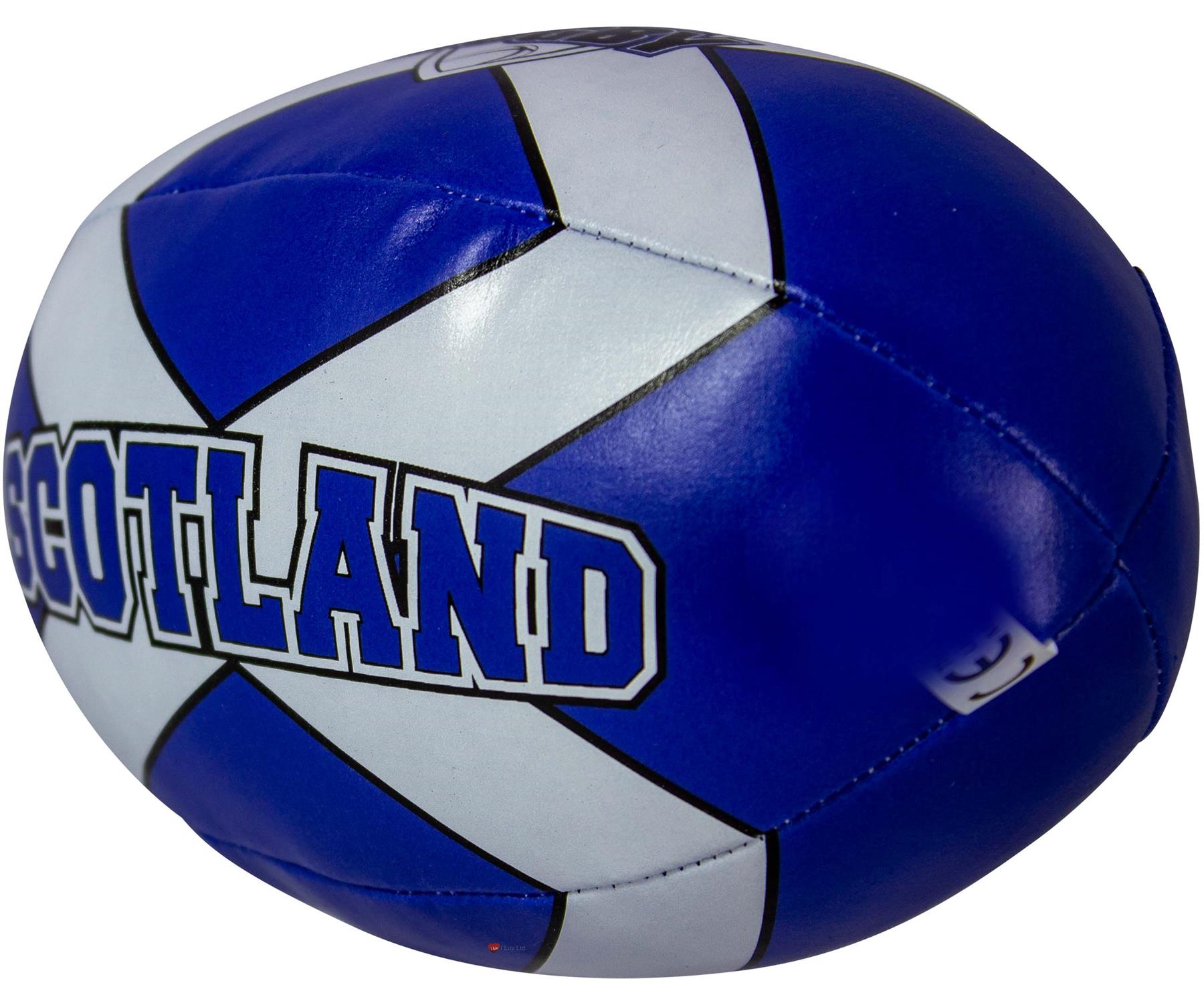Mini Rugby Ball weich kinderfreundlich, schottische Flaggen, Distel und Tartan Designs - Bild 14 von 21
