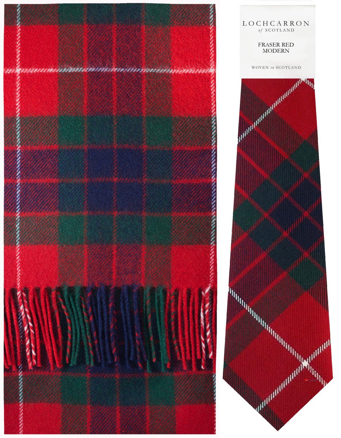 Mens Lambswool Ultra Soft Scottish Tartan Check Winter Scarf and Tartan Tie - Imagen 19 de 50