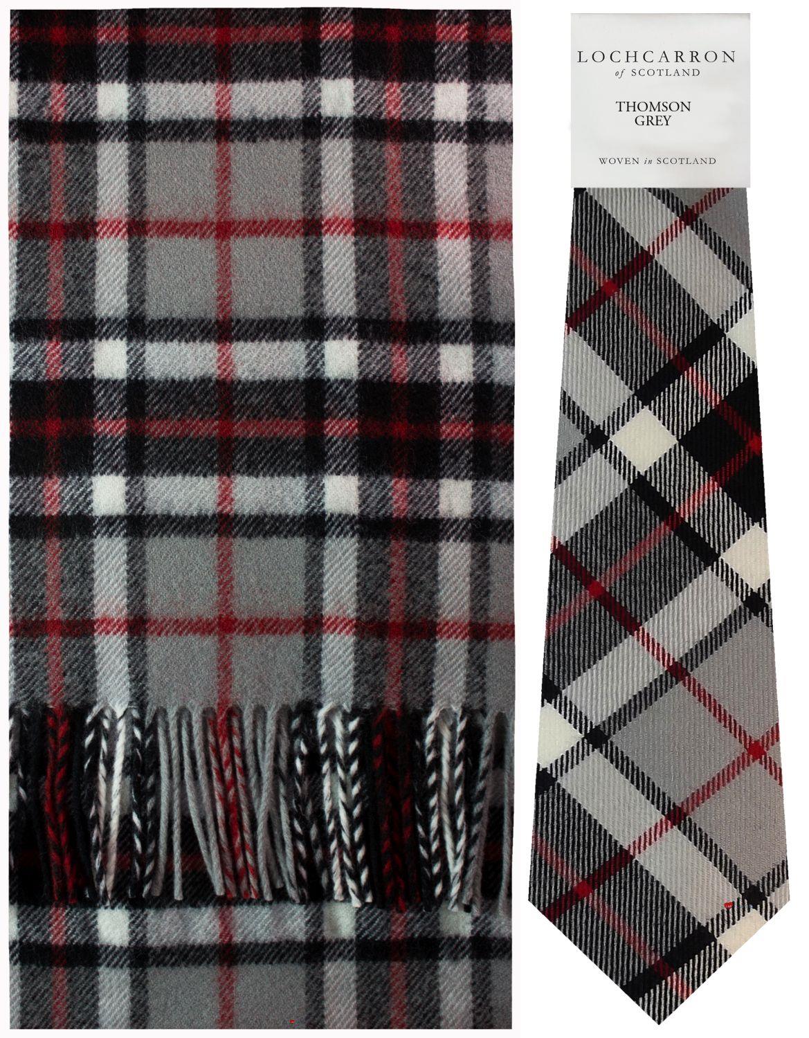Mens Lambswool Ultra Soft Scottish Tartan Check Winter Scarf and Tartan Tie - Imagen 43 de 50