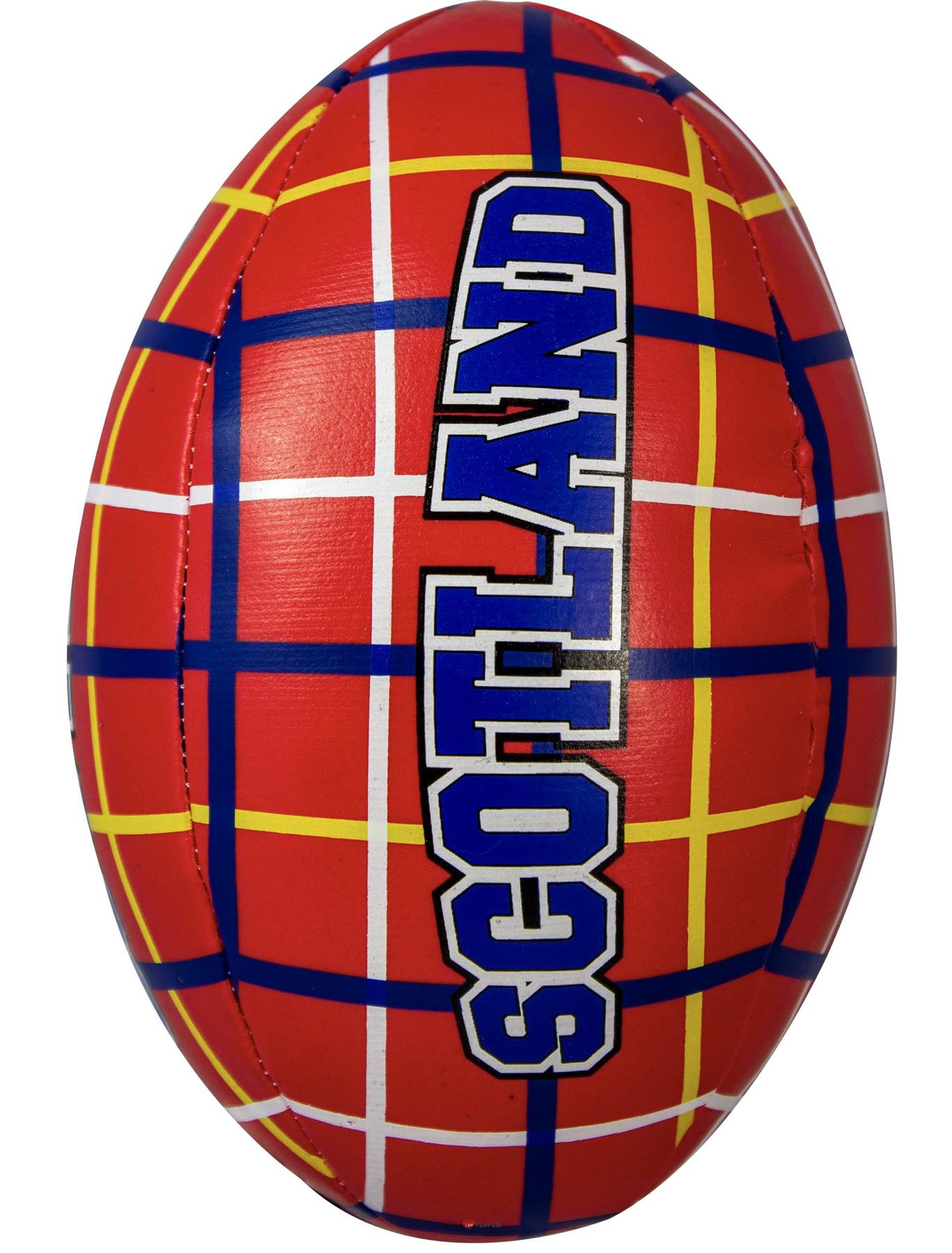 Mini Rugby Ball weich kinderfreundlich, schottische Flaggen, Distel und Tartan Designs - Bild 8 von 21
