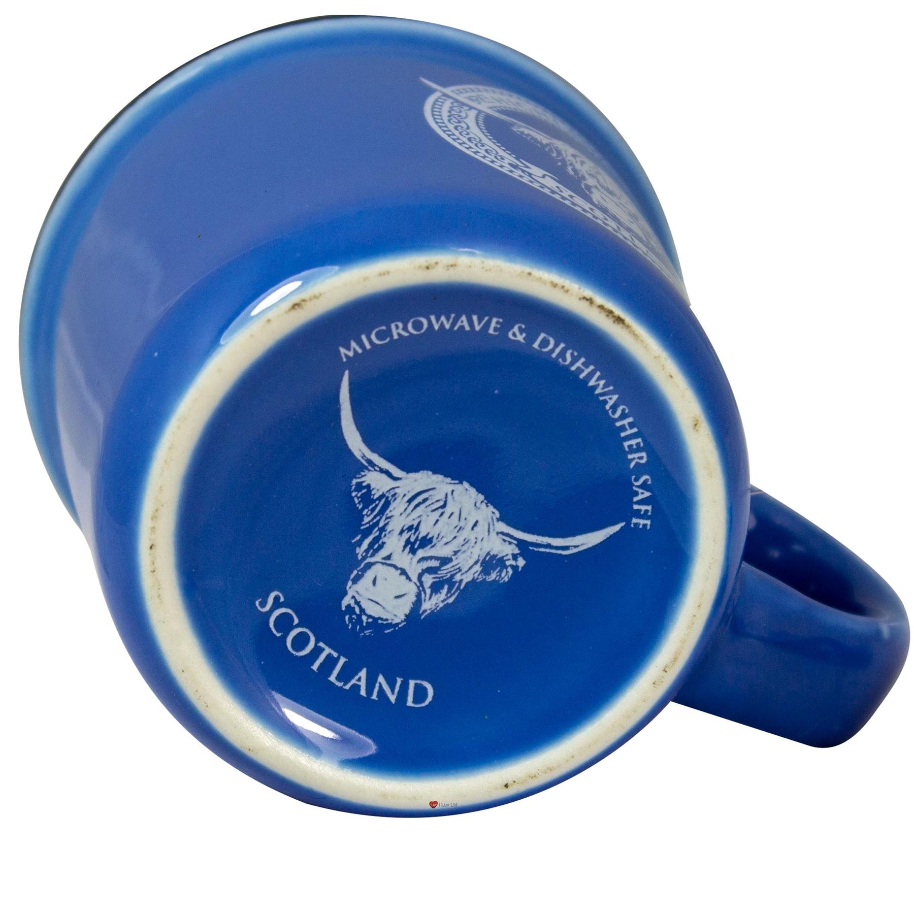 Juego de 2 tazas de café espresso de 3 oz con diseño de bandera de las Highlands Cow o Saltire - Imagen 5 de 11