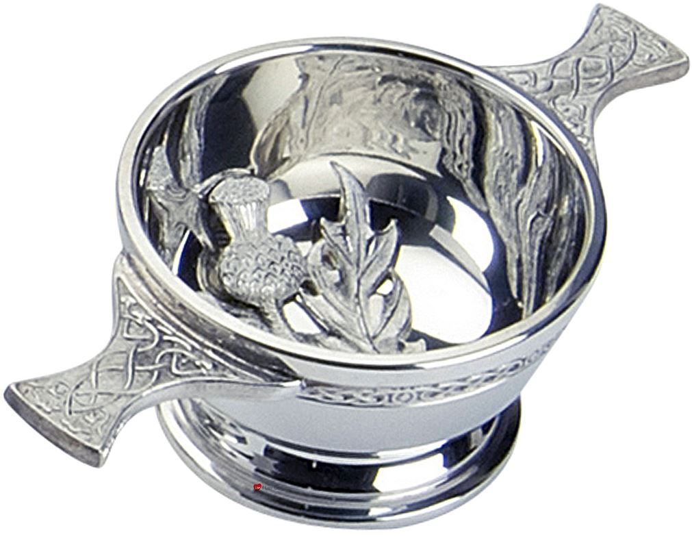 Cardo Escocés Quaich con Mango Celta 2" 3" 4" 5" Cuencos Tazas de Amistades - Imagen 2 de 5