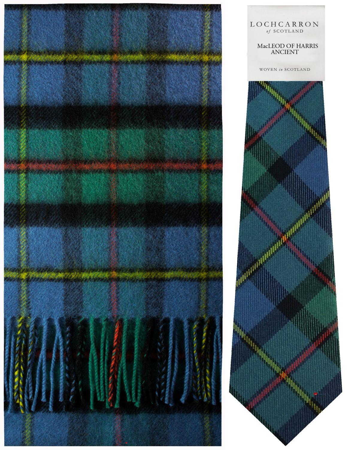 Mens Lambswool Ultra Soft Scottish Tartan Check Winter Scarf and Tartan Tie - Imagen 25 de 50