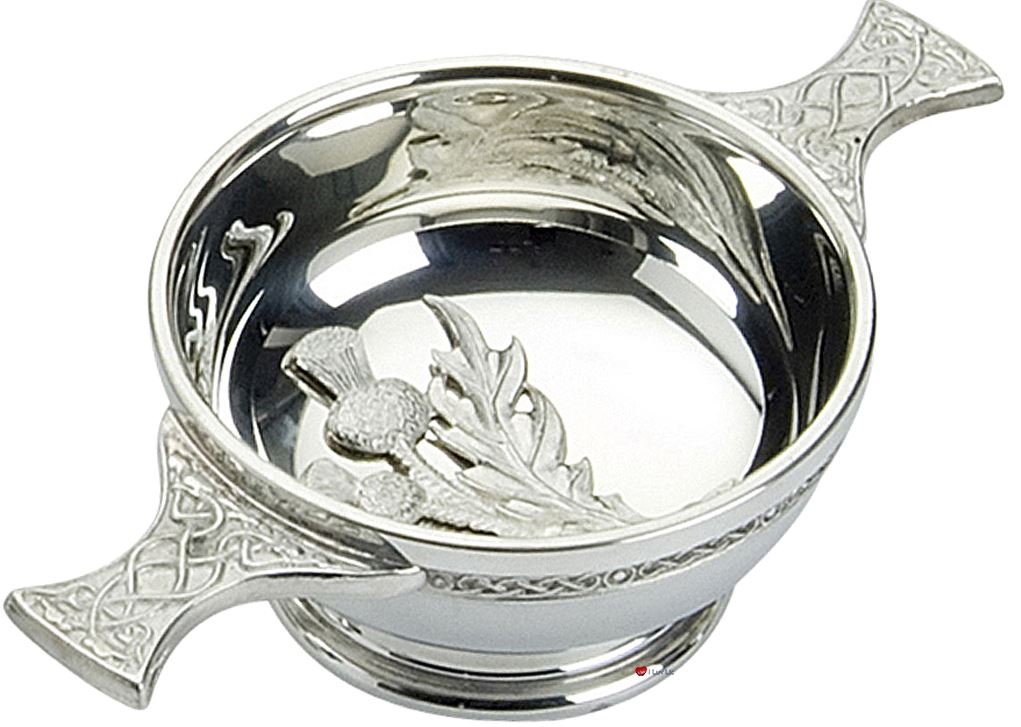 Cardo Escocés Quaich con Mango Celta 2" 3" 4" 5" Cuencos Tazas de Amistades - Imagen 3 de 5