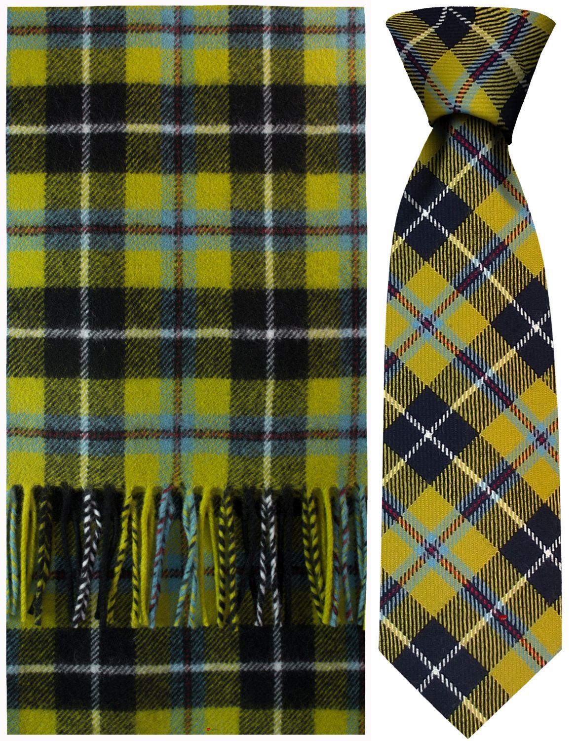 Mens Lambswool Ultra Soft Scottish Tartan Check Winter Scarf and Tartan Tie - Imagen 12 de 50